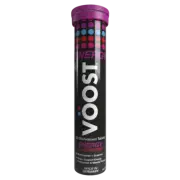 VÖOST Energy Raspberry Effervescent Tablets 20 Pack Multivitamin+Caffeine+Guarna