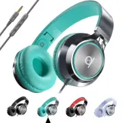 CL750 Wired Headphones with Mic & Volume Control — Noise Isolating On-Ear Hea...