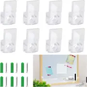 20 Pack Mirror Holder Clips For Walls Clear Retainer Clips Cabinet Glass Holder