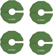 Snblzhef Strength Training Dumbbell Fractional Plates 0.25kg, 4 Pcs Micro-Type Green Rubber Weights