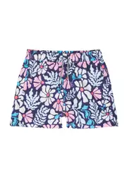 Boardies Kids Mellow Flowers Printed Shell Swim Shorts - Blue - 11-12Y (12 Years) 11-12Y (12 years)