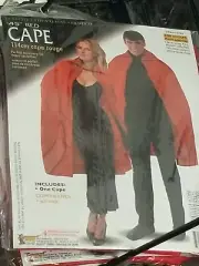 45" Red Cape with Collar ~ Adult VAMPIRE COSTUME CAPE 50 % off final sale