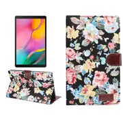 For Samsung Galaxy Tab A 8.0-Inch (2019) Case, PU Leather Cover, Stand, Card Slots, Sleep/Wake Function, Black