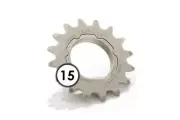 MICHE Kit Pinion 15d Pista Fixed Gear Replacement 1/8+ Support Threaded Scatt