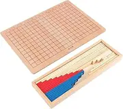 harayaa Montessori Math Toys, Material Addition Subtraction Strip Board Development Coordination Addition and Subtraction Board