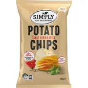 Simply Potato Chips Tangy Herb & Spice 120g