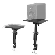 Studio Monitor and Speaker Stand,Clamp-on Desktop Speaker Stands,Height