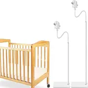 iTODOS Baby Monitor Floor Stand Holder for Infant Optics DXR-8 Pro, Motorola,Arlo,VAVA,Owlet,Vetch Baby Monitor,Keep Baby Away from Touching,More Safety (IT0160-AB)
