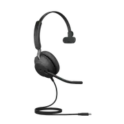 Jabra Evolve2 40 SE Wired USB-C MS Mono Headset, 360 BusyLight, Noise Isolationg Ear Cushions, Plug-and-play