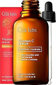 Gya Labs Vitamin C Serum for Dull, Mature Skin (30ml) - Formulated with Hydrating Vit C, Ascorbic Acid & Niacinamide - Boost Skin Clarity & Even Mature Skin Tone For Youthful, Vibrant Complexion