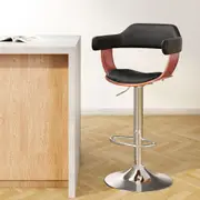 Wooden Bar Stool Black & Wood