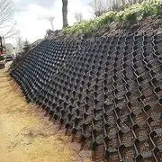 2" High Geocell Ground Grid, 6.5ft/10ft/13ft/16.5ft/20ft Wide Underground Geogrid for Retaining Walls/Erosion Control - Steep Slope/Outdoor Driveway,or Horse Farm/Lawn/Backyard(1x5m(3.3x16.5ft))