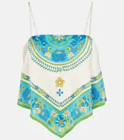 [Alemais] Alémais Vivianna printed top UK 12 white