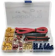 RC Lipo Battery Connector Adapter Kit Deans T XT30 XT60 EC3 Male & Female Connectors Silicone Wire Heat Shrink Tube for DIY Accessories