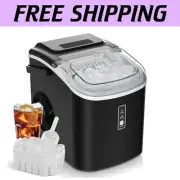 Portable Countertop Ice Maker: 26.5 lbs Daily, Auto-Cleaning, 9 Cubes in 6 Mins