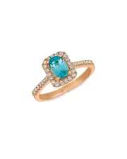 Le Vian 14K Rose Gold 1.36 ct. tw. Diamond & Zircon Rectangular Ring