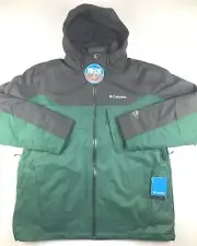 Columbia Mens 1X Green Whiribird 3 Pt. Interchange Omni Heat Hooded Jacket $220