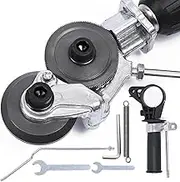 Electric Drill Shearing Machine Professional Electric Drill Plate Cutter with Wrench Electric Drill Sheet Metal Cutting Head Safe Metal Nibbler Drill Attachment for Cutting Metal