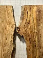 Q108 Spalted Black Line Maple Live Edge 24x19x1.5 DIY Epoxy River Table 8%mc