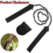 Folding Pocket Chainsaw Survival Chain Saw Pocket Hand Saw Tool for Wood Cutting