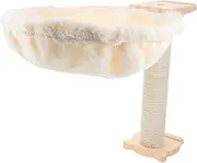 BESPORTBLE 1Set Cat Tree Hammock Bed Stylish Floating Cat Hammock with Scratching Post Eye Catching Design for Cats Durable and Modern for Home Decor