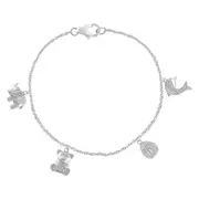 Bevilles Charm Bracelet Sterling Silver