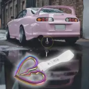Neo Chrome S Broken Heart JDM Ring Tsurikawa Train Bus Car Handle Strap -WH PVC