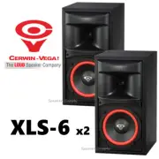 2 Cerwin Vega XLS-6 2-Way Bookshelf Speakers 6.5" Set of 2