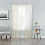 NEW in plg 6 vue Voile Textured sheer panels in linen color 84" length