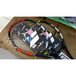 總統網球 BABOLAT PULSION TEAM 105橘 TOUR 102黃 網球拍(原廠已穿線)