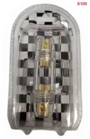 1 CASE 100 IN-LINE 4/8GA AGU FUSE HOLDER FOR 12V AND CAR AUDIO ELECTRONICS