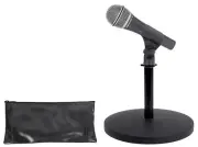 Samson Q8x Dynamic Microphone+Weighted Desktop Mic Stand For Studio/Podcast