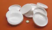 4" ID White Plastic End Caps 10 Pc Lot Kraft Shipping Mailing Tubes S-2362W