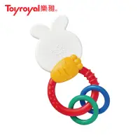 在飛比找momo購物網優惠-【Toyroyal 樂雅】沛醬兔固齒器握環搖鈴