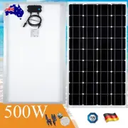 12V 500W Solar Panel Mono Fixed Battery Home Caravan Camping Charging 500 Watt