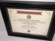 ARMY VALOROUS UNIT AWARD COMMEMORATIVE MEDAL CERTIFICATE ~ Type 1