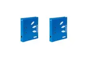 2x Colourhide 48cm Zipper Ring Binder File Paper Holder Document Organiser Blue