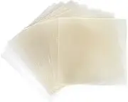 Kingrol 1000 pcs Clear Candy Wrappers for Caramels, 5.12 x 5.12 Inches Cellophane Sheets, Wrapping Papers for Chocolate, Lollipops, Treats, Hard Candy