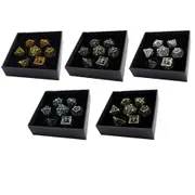 [Let's Play Games] LPG Hollow Dragon RPG Dice Set - Black and Gold