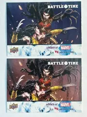 X-23 Lady Deathstrike 2024 Upper Deck Women of Marvel Battle Time Blue SP Lot
