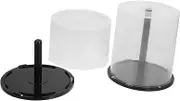 2pcs CD Storage Bin CD Covers Plastic Cdrw Blank Discs CD Shelf CD DVD Sleeves CD Disc Party DVD Shelves DVD Storage CD Rw Blank Discs CD DVD Case Holder Clear CD DVD Shelf