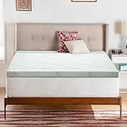 Memory Foam Mattress Topper Cool Gel 10cm Queen Bed Comfort Sleep Support