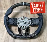NO TARIFF CARBON Nappa Leather Gray Steering Wheel for MINI F54 F55 F56 F57 F60 (for: Mini)