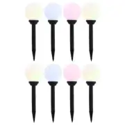NNEVL Outdoor Solar Lamps 8 pcs LED Spherical 15 cm RGB