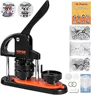 VEVOR Button Maker Machine, 2.28 inch/58mm Pin Maker, Installation-Free Badge Punch Press Kit, Children DIY Gifts Button Making Supplies with 100pcs Button Parts, Circle Cutter, Magic Book