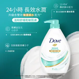 【Dove多芬】滋養柔嫩/go fresh水嫩沐浴乳900/1000mlx5十款任選