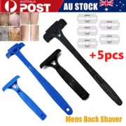 Back Hair Shaver Men Hair Removal Groomer Razor Body Leg Trimmer Long Handle AU