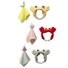 Hanging Hand Towel with Shape Headband Holiday Gift Set for Girl Women