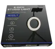 6" Ring Light + Tripod + Universal Phone Mount Selfies Videos Vlogs Social Media