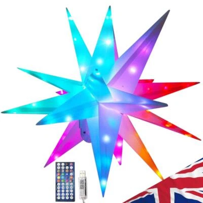 Moravian Star Tree Topper APP Remote Control 25/40/50/60CM Christmas Star Light